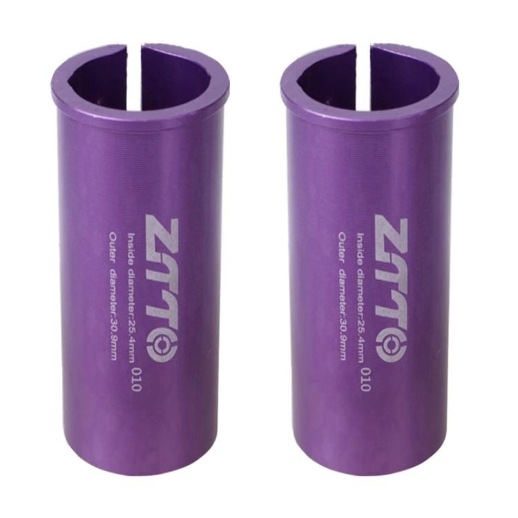 25.4-30.9mm 010 2pcs ZTTO Bicycle Seat Post Conversion Sleeve Reducer Cover(Purple) - Others by ZTTO | Online Shopping UK | buy2fix