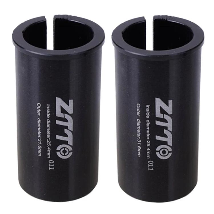 25.4-31.6mm 011 2pcs ZTTO Bicycle Seat Post Conversion Sleeve Reducer Cover(Black) - Others by ZTTO | Online Shopping UK | buy2fix