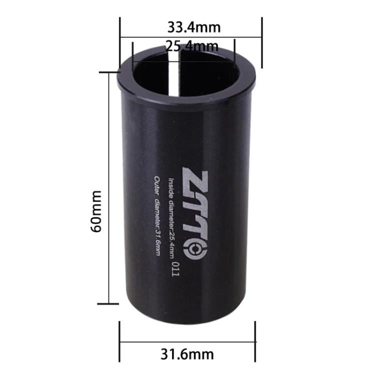 25.4-31.6mm 011 2pcs ZTTO Bicycle Seat Post Conversion Sleeve Reducer Cover(Black) - Others by ZTTO | Online Shopping UK | buy2fix