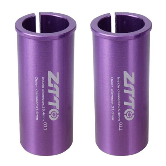 25.4-31.6mm 011 2pcs ZTTO Bicycle Seat Post Conversion Sleeve Reducer Cover(Purple) - Others by ZTTO | Online Shopping UK | buy2fix