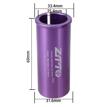 25.4-31.6mm 011 2pcs ZTTO Bicycle Seat Post Conversion Sleeve Reducer Cover(Purple) - Others by ZTTO | Online Shopping UK | buy2fix