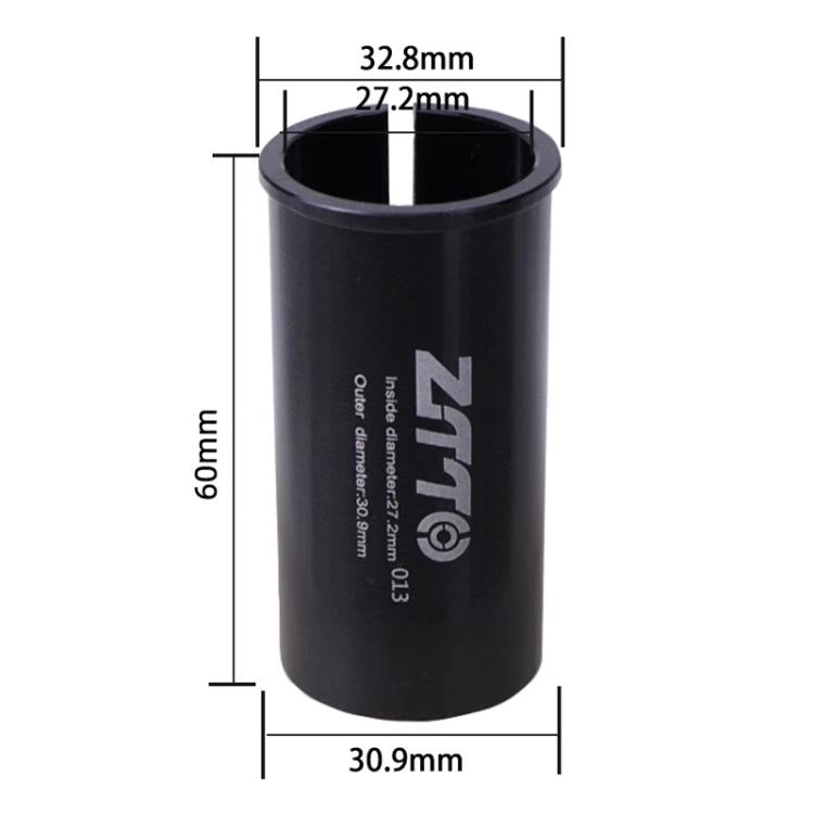 27.2-30.9mm 013 2pcs ZTTO Bicycle Seat Post Conversion Sleeve Reducer Cover(Black) - Others by ZTTO | Online Shopping UK | buy2fix
