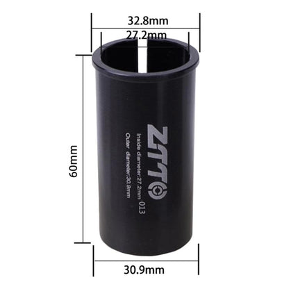 27.2-30.9mm 013 2pcs ZTTO Bicycle Seat Post Conversion Sleeve Reducer Cover(Black) - Others by ZTTO | Online Shopping UK | buy2fix