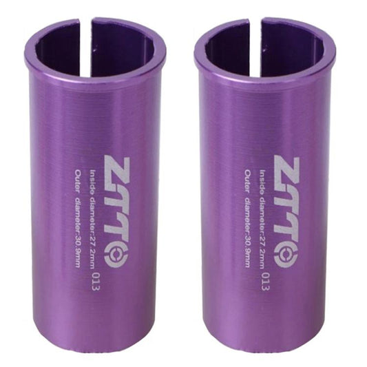 27.2-30.9mm 013 2pcs ZTTO Bicycle Seat Post Conversion Sleeve Reducer Cover(Purple) - Others by ZTTO | Online Shopping UK | buy2fix