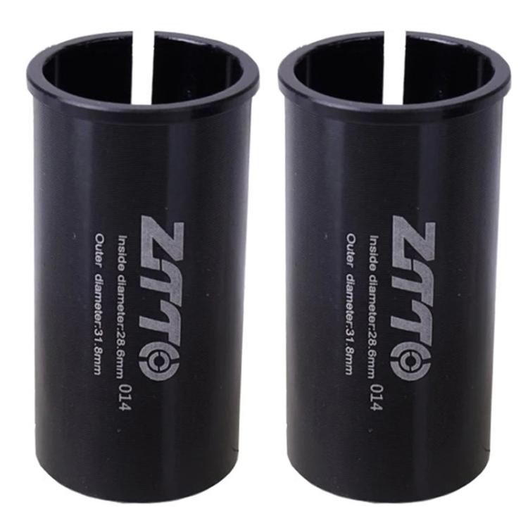 28.6-31.8mm 014 2pcs ZTTO Bicycle Seat Post Conversion Sleeve Reducer Cover(Black) - Others by ZTTO | Online Shopping UK | buy2fix