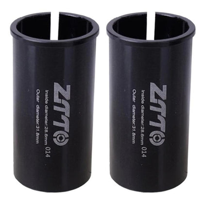 28.6-31.8mm 014 2pcs ZTTO Bicycle Seat Post Conversion Sleeve Reducer Cover(Black) - Others by ZTTO | Online Shopping UK | buy2fix