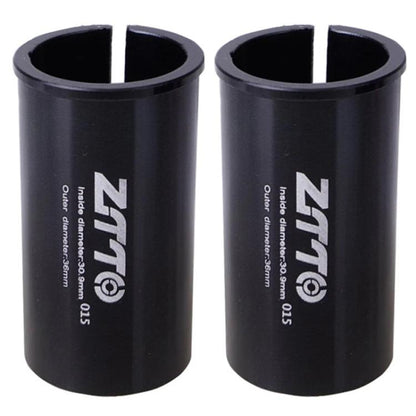 30.9-36mm 015 2pcs ZTTO Bicycle Seat Post Conversion Sleeve Reducer Cover(Black) - Others by ZTTO | Online Shopping UK | buy2fix