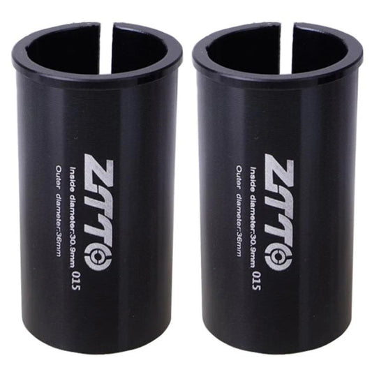 30.9-36mm 015 2pcs ZTTO Bicycle Seat Post Conversion Sleeve Reducer Cover(Black) - Others by ZTTO | Online Shopping UK | buy2fix