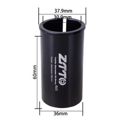 30.9-36mm 015 2pcs ZTTO Bicycle Seat Post Conversion Sleeve Reducer Cover(Black) - Others by ZTTO | Online Shopping UK | buy2fix
