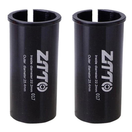 22.2-25.4mm 017 2pcs ZTTO Bicycle Seat Post Conversion Sleeve Reducer Cover(Black) - Others by ZTTO | Online Shopping UK | buy2fix