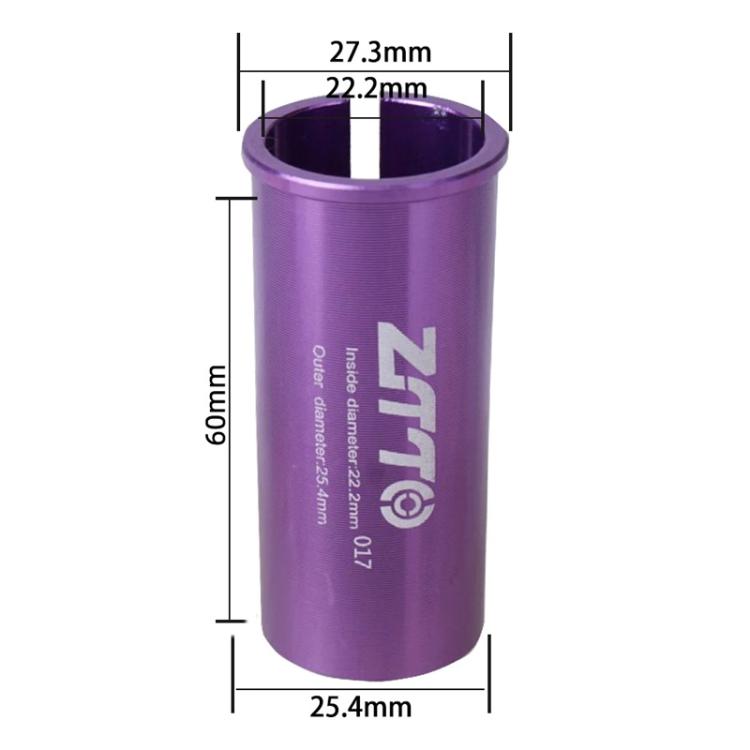22.2-25.4mm 017 2pcs ZTTO Bicycle Seat Post Conversion Sleeve Reducer Cover(Purple) - Others by ZTTO | Online Shopping UK | buy2fix