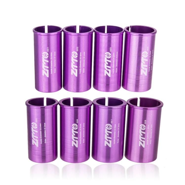 30.9-36mm 015 2pcs ZTTO Bicycle Seat Post Conversion Sleeve Reducer Cover(Purple) - Others by ZTTO | Online Shopping UK | buy2fix