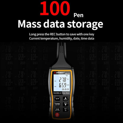 SNDWAY SW-572 Handheld Digital Temperature Humidity Meter High Sensitivity Temperature Humidity Meter - PH & Moisture Meter by SNDWAY | Online Shopping UK | buy2fix