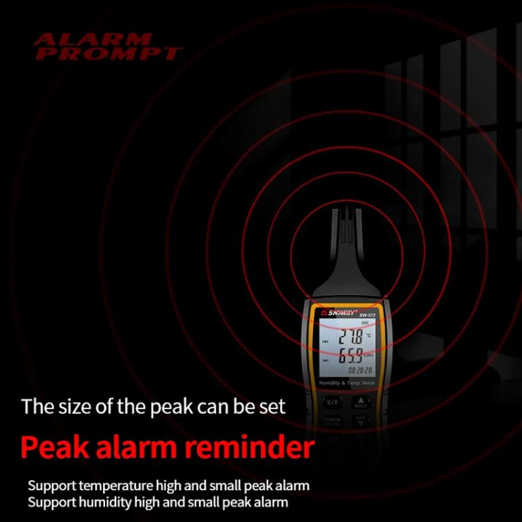 SNDWAY SW-572 Handheld Digital Temperature Humidity Meter High Sensitivity Temperature Humidity Meter - PH & Moisture Meter by SNDWAY | Online Shopping UK | buy2fix
