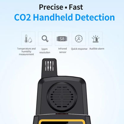 SNDWAY SW-723 Carbon Dioxide Gas Detector Handheld Indoor Household Air CO2 Concentration Alarms - Gas Monitor by SNDWAY | Online Shopping UK | buy2fix
