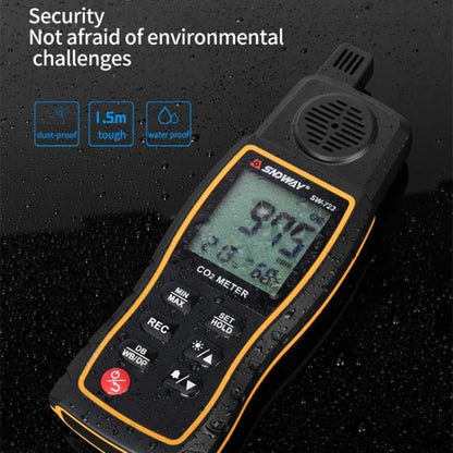 SNDWAY SW-723 Carbon Dioxide Gas Detector Handheld Indoor Household Air CO2 Concentration Alarms - Gas Monitor by SNDWAY | Online Shopping UK | buy2fix