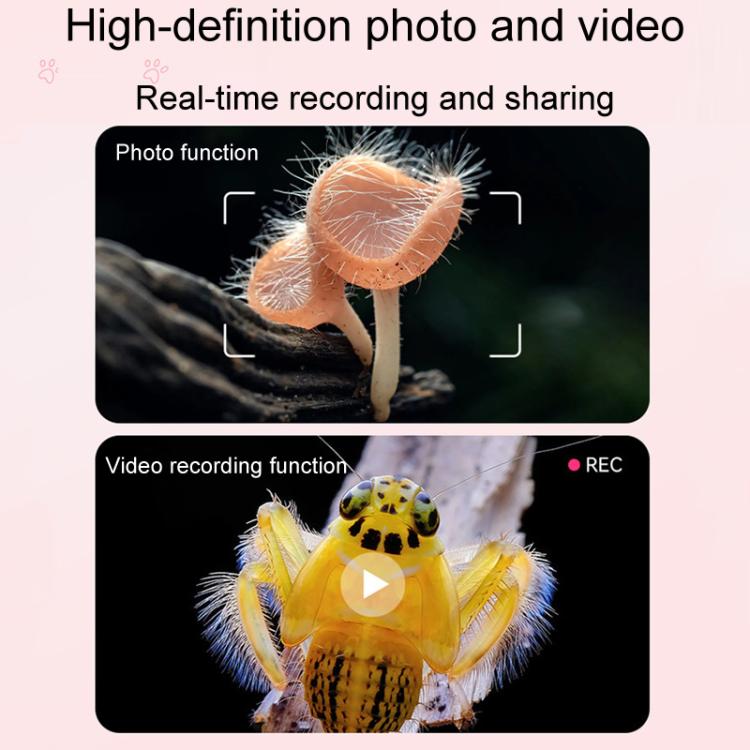 Children Science Experiment Set Microscope Toys(Pink) - Digital Microscope by buy2fix | Online Shopping UK | buy2fix