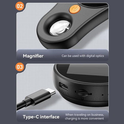 Portable Inspection Jewelry Painting Repair Optical Microscope Mini Primary Secondary Students Experiment Science Apparatus, Style: Black - Digital Microscope by buy2fix | Online Shopping UK | buy2fix