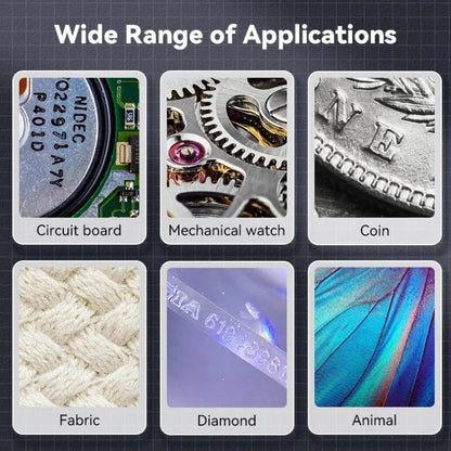 Portable Inspection Jewelry Painting Repair Optical Microscope Mini Primary Secondary Students Experiment Science Apparatus, Style: White+32G - Digital Microscope by buy2fix | Online Shopping UK | buy2fix