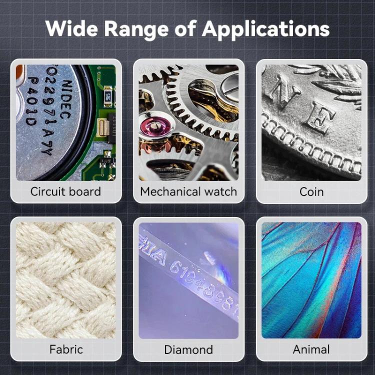 Portable Inspection Jewelry Painting Repair Optical Microscope Mini Primary Secondary Students Experiment Science Apparatus, Style: White - Digital Microscope by buy2fix | Online Shopping UK | buy2fix