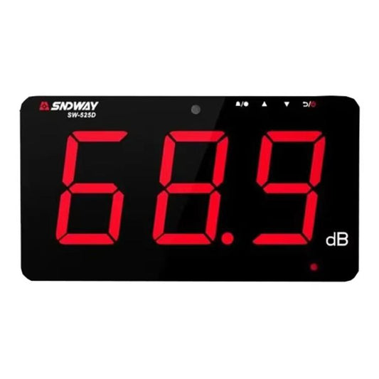 SNDWAY SW-525D 9.6 inch Wall Mounted Decibel Meter Large Screen Environmental Noise Monitor - Light & Sound Meter by SNDWAY | Online Shopping UK | buy2fix