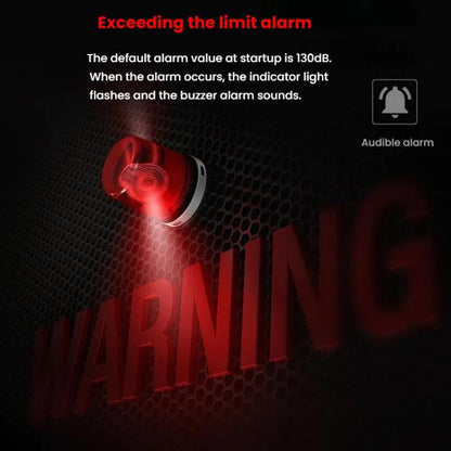 SNDWAY SW-525D 9.6 inch Wall Mounted Decibel Meter Large Screen Environmental Noise Monitor - Light & Sound Meter by SNDWAY | Online Shopping UK | buy2fix