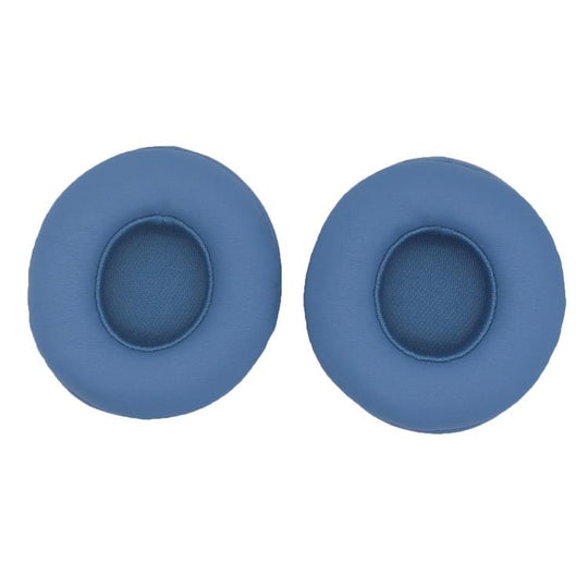 For Beats Solo 4 1pair Headphone Leather Cover Earmuffs Sponge Cover(Blue)