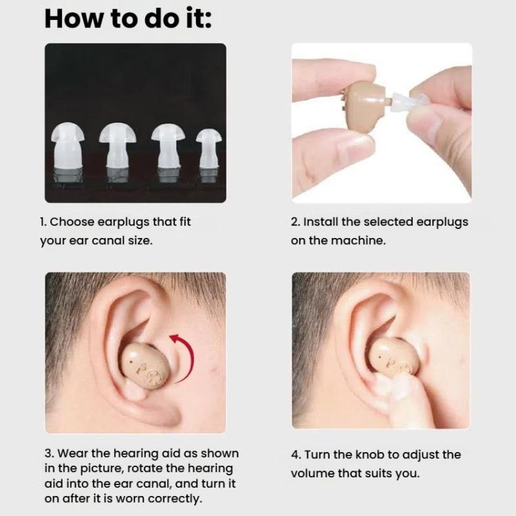 Hearing Aid Sound Amplifier Elderly Noise Reduction Sound Collector Hearing Aid Accessories(Battery Model) - Hearing Aids by buy2fix | Online Shopping UK | buy2fix