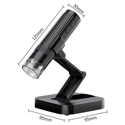 Portable 200W Pixel 1000X HD Wireless Digital Microscope(White With Holder) - Digital Microscope by buy2fix | Online Shopping UK | buy2fix