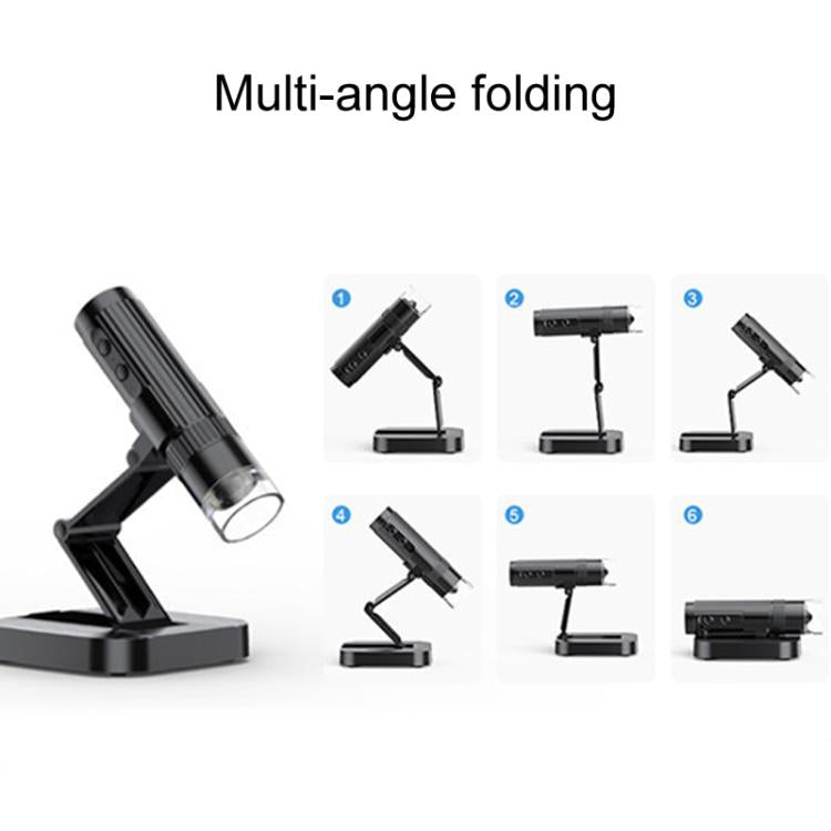 Portable 200W Pixel 1000X HD Wireless Digital Microscope(White With Holder) - Digital Microscope by buy2fix | Online Shopping UK | buy2fix