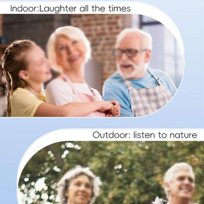 Elderly Hearing Aids Invisible Sound Amplifier Noise Reduction Collector With Digital Display Charging Compartment(Red And Blue) - Hearing Aids by buy2fix | Online Shopping UK | buy2fix