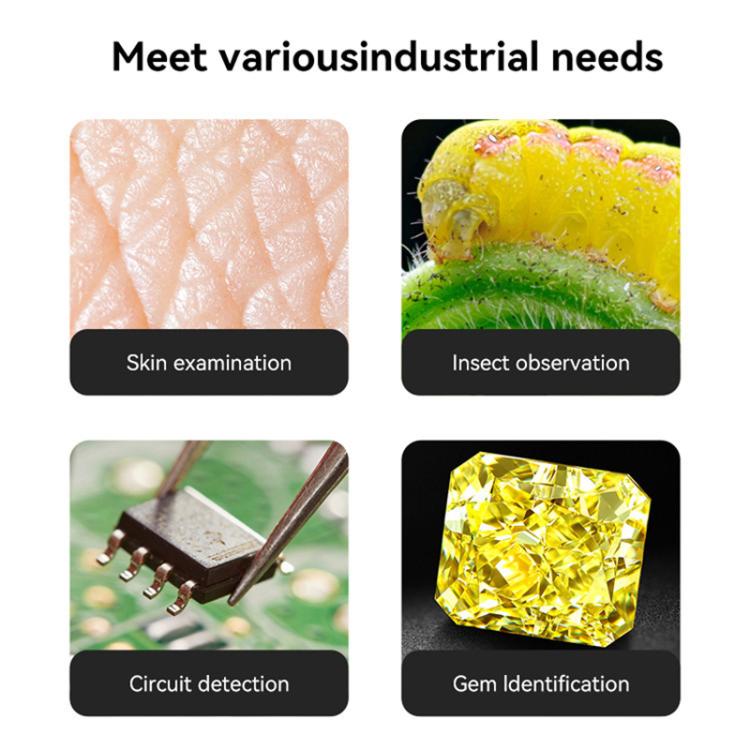 Type-C+8 Pin Two In One Digital Microscope Maintenance And Inspection Cosmetic Tools - Digital Microscope by buy2fix | Online Shopping UK | buy2fix