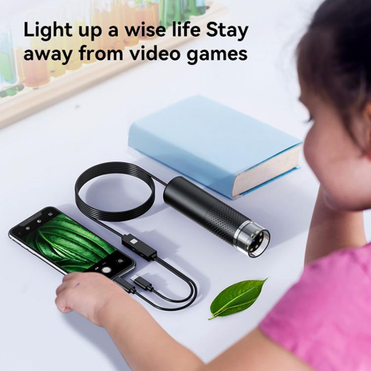 Type-C+8 Pin Two In One Digital Microscope Maintenance And Inspection Cosmetic Tools - Digital Microscope by buy2fix | Online Shopping UK | buy2fix