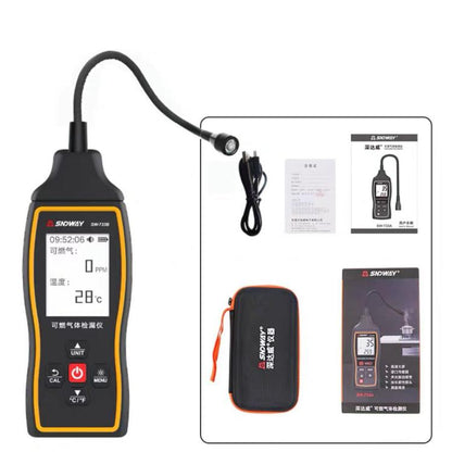SNDWAY SW-733B Combustible Gas Detector Explosion-Proof Natural Gas Gas Methane Gas Alarms - Gas Monitor by SNDWAY | Online Shopping UK | buy2fix