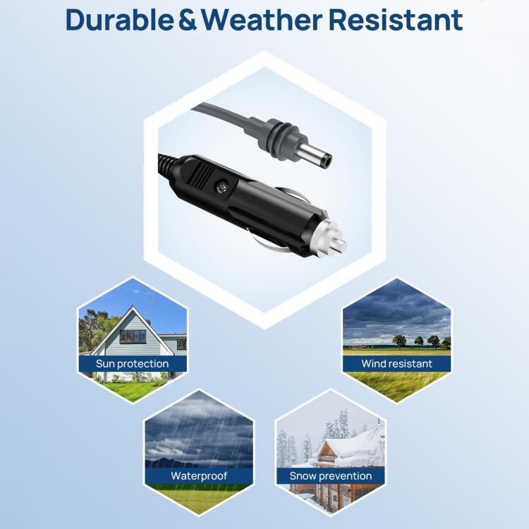 EDUP EP-SK0101 2m Mini Car Charger Cigarette Lighter To DC5.5 x 2.1mm Car Waterproof Power Cable - Cigar Socket by EDUP | Online Shopping UK | buy2fix