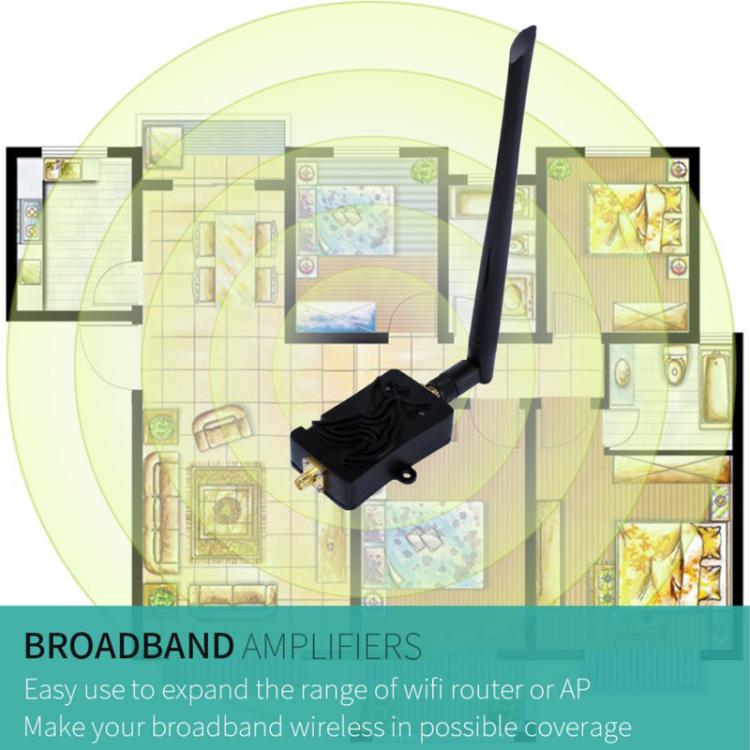 EDUP EP-AB007 2.4G Band SMA Head Remote Control Wifi Router Two-Way Signal Amplifier Extension Booster EU Plug - Broadband Amplifiers by EDUP | Online Shopping UK | buy2fix