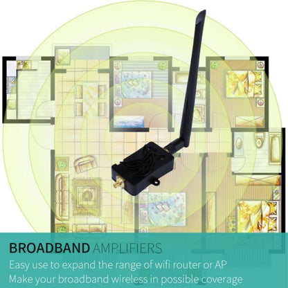 EDUP EP-AB007 2.4G Band SMA Head Remote Control Wifi Router Two-Way Signal Amplifier Extension Booster EU Plug - Broadband Amplifiers by EDUP | Online Shopping UK | buy2fix