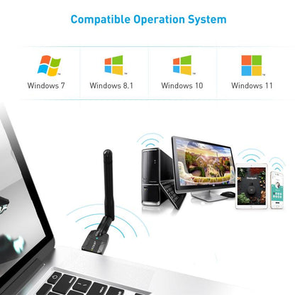 EDUP USB Bluetooth Adapter 5.4 Transmitter Audio Receiver Module - USB Adapter by EDUP | Online Shopping UK | buy2fix