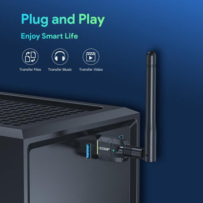 EDUP USB Bluetooth Adapter 5.4 Transmitter Audio Receiver Module - USB Adapter by EDUP | Online Shopping UK | buy2fix