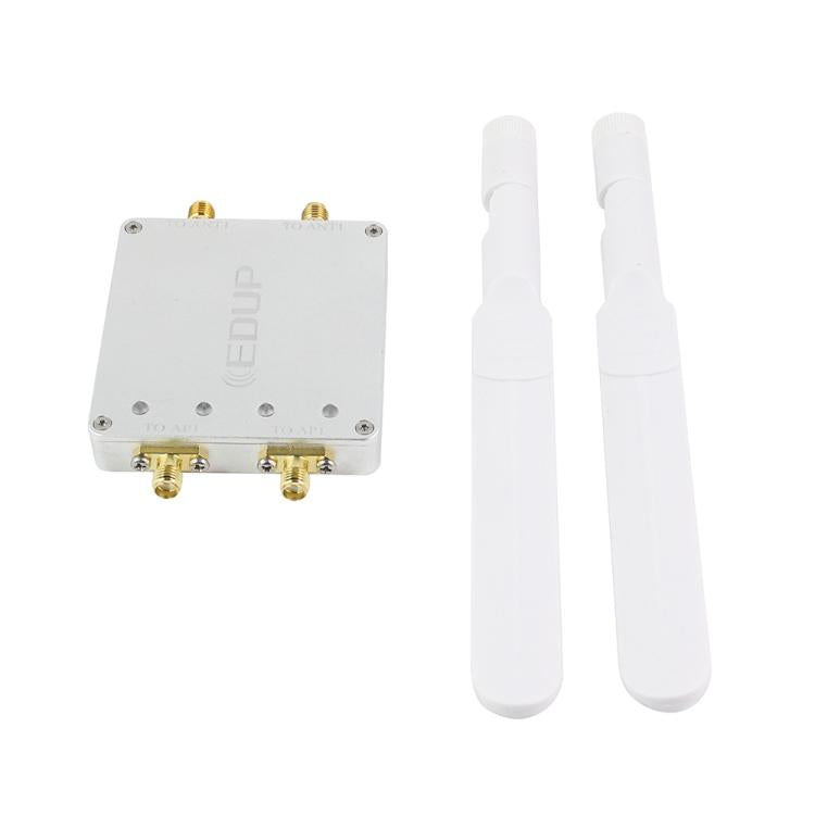 EDUP EP-AB025 5.8G+5.8G WiFi Signal Amplifier Remote Control Dual Channel 4W Expander - Broadband Amplifiers by EDUP | Online Shopping UK | buy2fix