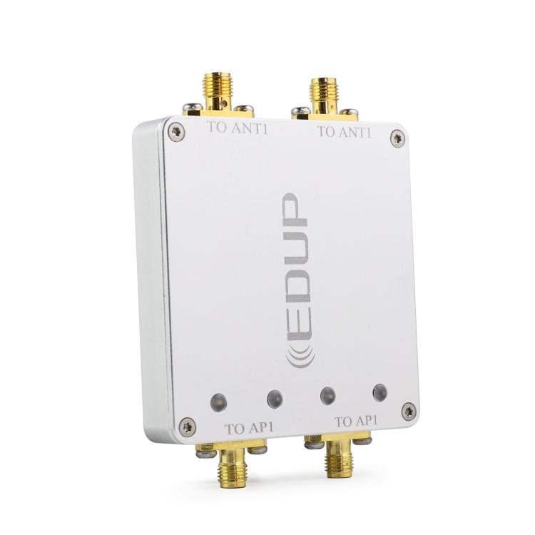 EDUP EP-AB023 2.4G+2.4G WiFi Signal Amplifier Remote Control Dual Channel 4W Expander - Broadband Amplifiers by EDUP | Online Shopping UK | buy2fix