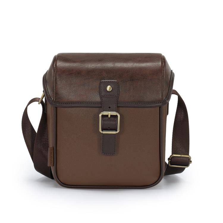Cwatcun D185 Medium Shoulder Leisure Camera Bag Vintage PU Waterproof Micro SLR Camera Storage Bag(Brown) - Strap Satchel by Cwatcun | Online Shopping UK | buy2fix