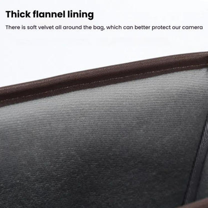 Cwatcun D185 Medium Shoulder Leisure Camera Bag Vintage PU Waterproof Micro SLR Camera Storage Bag(Brown) - Strap Satchel by Cwatcun | Online Shopping UK | buy2fix