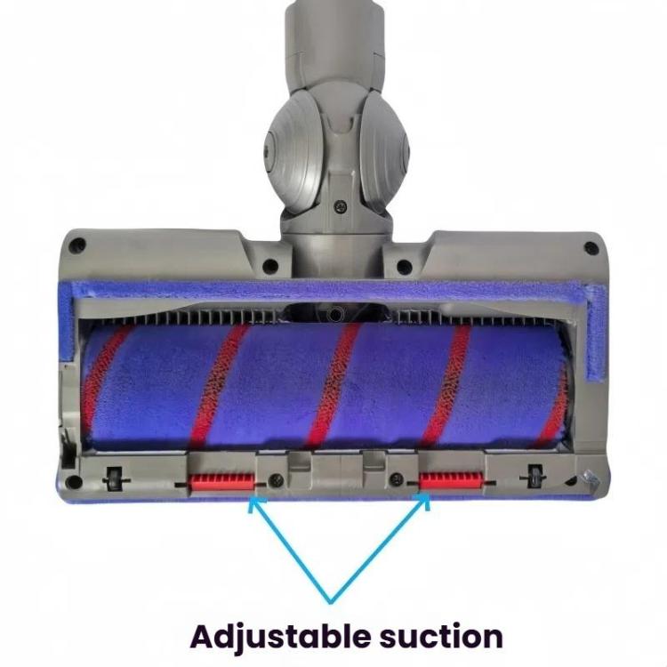 Adjustable Suction Floor Brush for Dyson V7 / V8 / V10 / V11 / V15 / G5 Vacuum Cleaners, Spec: Soft Head+Bristle Roller Set - For Dyson Accessories by buy2fix | Online Shopping UK | buy2fix