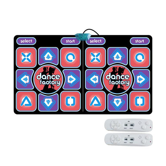 Wired Dance Mat With Motion Sensor - Dual Player Fitness Gaming Rug For TV & PC, Supports TF Card AV Interface, EU Plug(039) - Others by buy2fix | Online Shopping UK | buy2fix