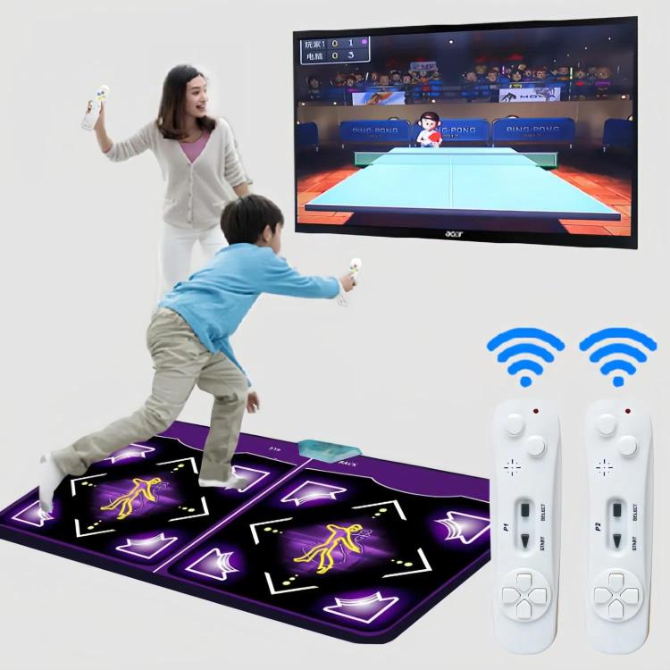 Wired Dance Mat With Motion Sensor - Dual Player Fitness Gaming Rug For TV & PC, Supports TF Card AV Interface, EU Plug(039) - Others by buy2fix | Online Shopping UK | buy2fix