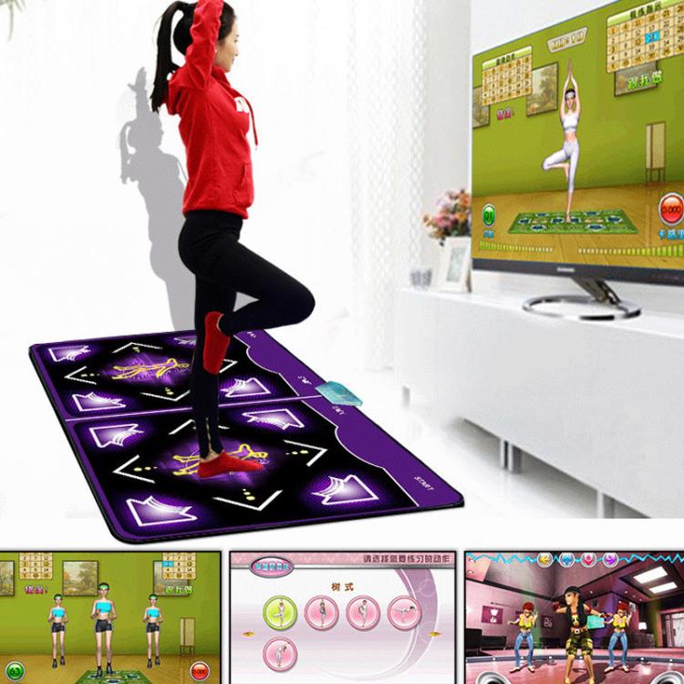 Wired Dance Mat With Motion Sensor - Dual Player Fitness Gaming Rug For TV & PC, Supports TF Card AV Interface, EU Plug(040) - Others by buy2fix | Online Shopping UK | buy2fix