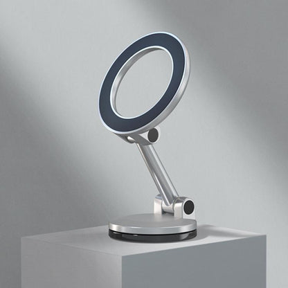 Magnetic Folding Car Mobile Phone Navigation Holder(Silver) - Universal Car Holders by buy2fix | Online Shopping UK | buy2fix