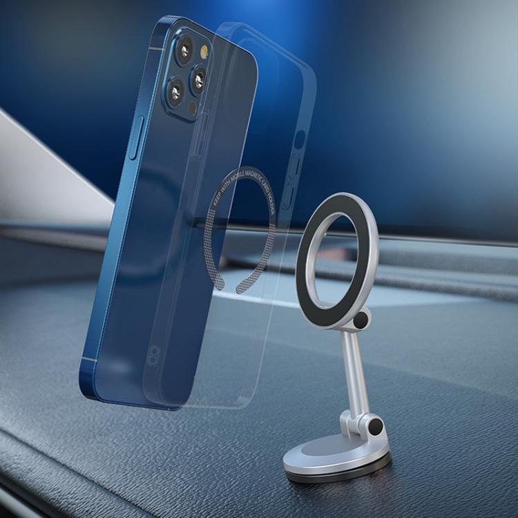 Magnetic Folding Car Mobile Phone Navigation Holder(Black) - Universal Car Holders by buy2fix | Online Shopping UK | buy2fix