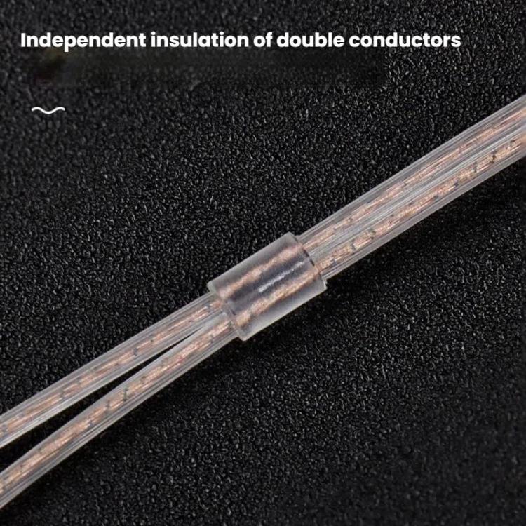 CVJ Dual Parallel 2 Pin 0.78mm S Universal Headphone Cable, Style: With Mic - Cable & Splitter by CVJ | Online Shopping UK | buy2fix